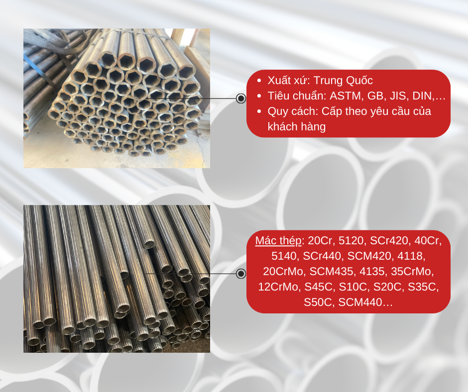 ỐNG CHI TIẾT HỢP KIM - Unico Steel